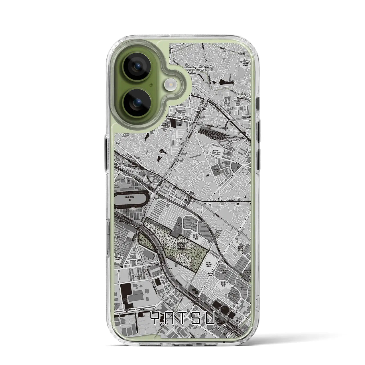 【谷津（千葉県）】地図柄iPhoneケース（MagSafeタイプ）