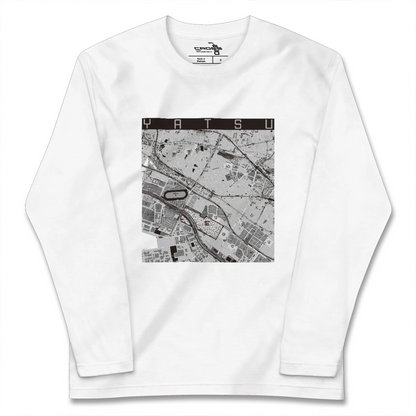 【谷津（千葉県）】地図柄ロングスリーブTシャツ