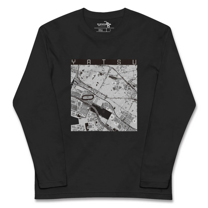 【谷津（千葉県）】地図柄ロングスリーブTシャツ