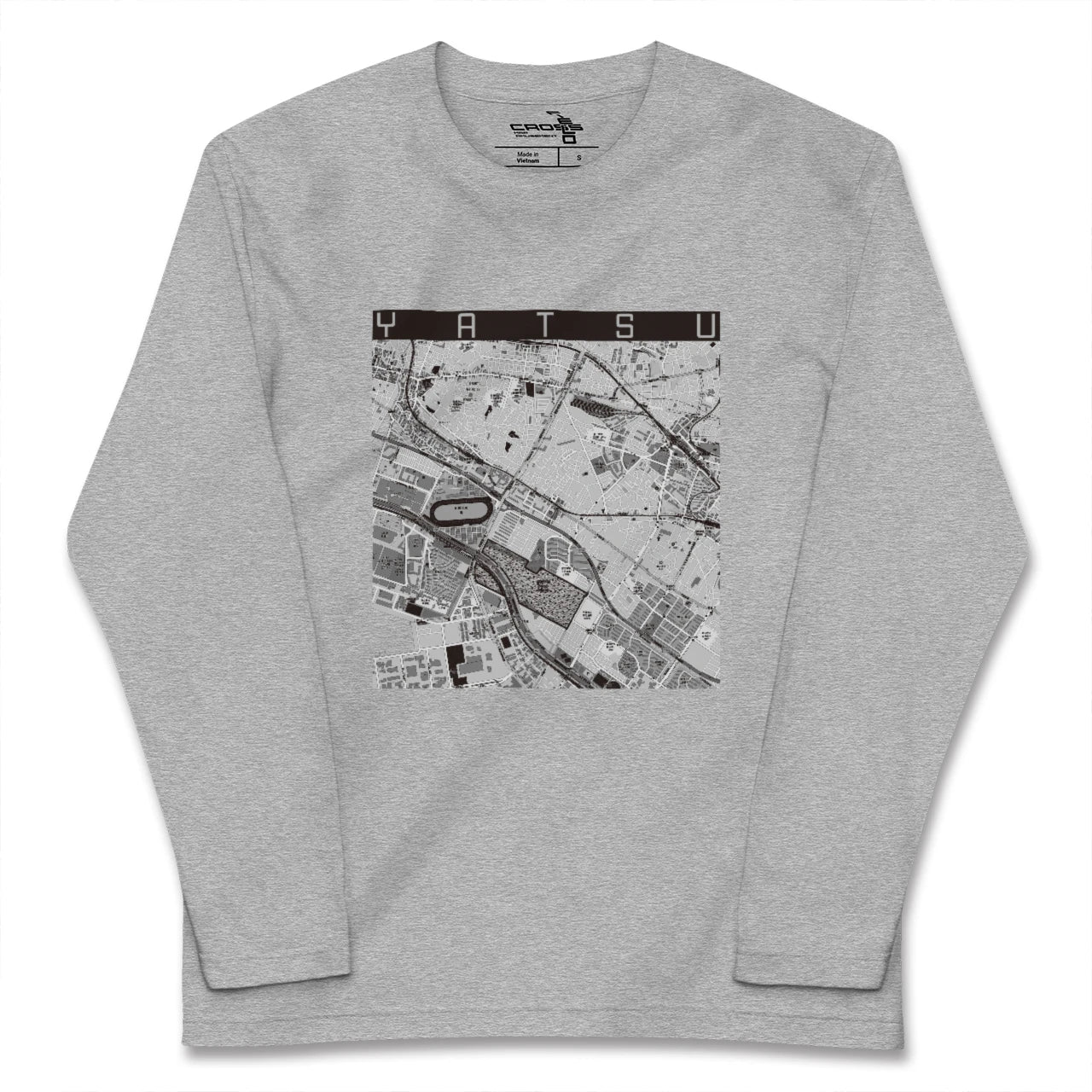 【谷津（千葉県）】地図柄ロングスリーブTシャツ