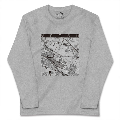 【谷津（千葉県）】地図柄ロングスリーブTシャツ