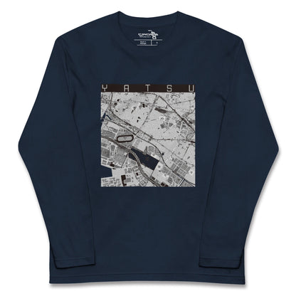 【谷津（千葉県）】地図柄ロングスリーブTシャツ