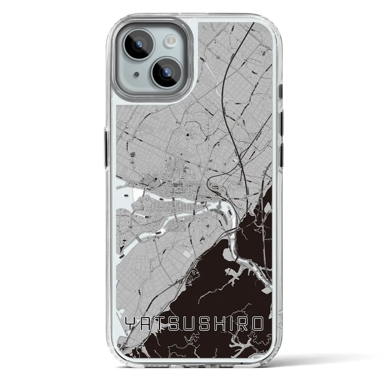 【八代（熊本県）】地図柄iPhoneケース（MagSafeタイプ）