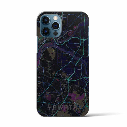 【八幡（京都府）】地図柄iPhoneケース（バックカバータイプ）