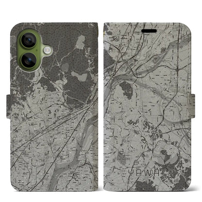 【八幡（京都府）】地図柄iPhoneケース（手帳タイプ）