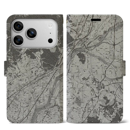 【八幡（京都府）】地図柄iPhoneケース（手帳タイプ）