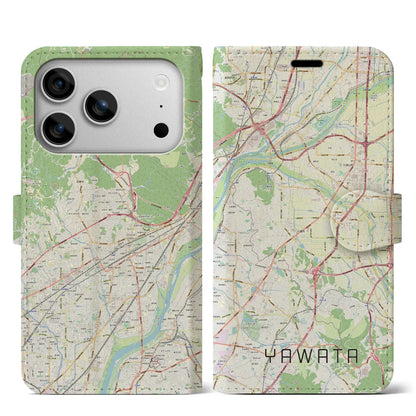 【八幡（京都府）】地図柄iPhoneケース（手帳タイプ）