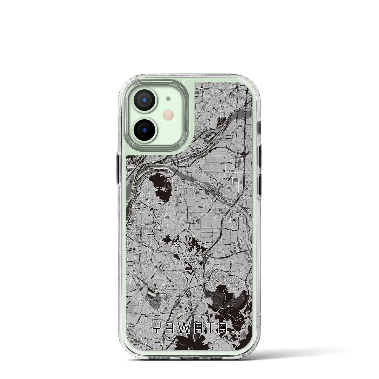 【八幡（京都府）】地図柄iPhoneケース（MagSafeタイプ）