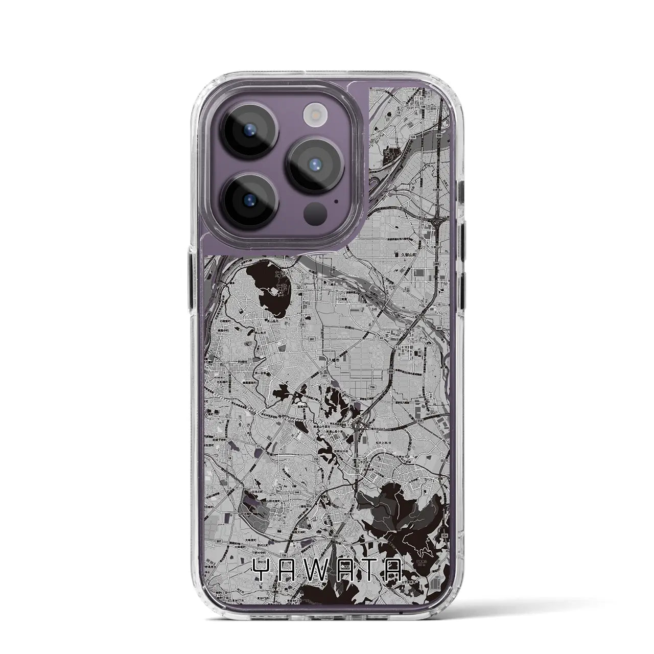 【八幡（京都府）】地図柄iPhoneケース（MagSafeタイプ）