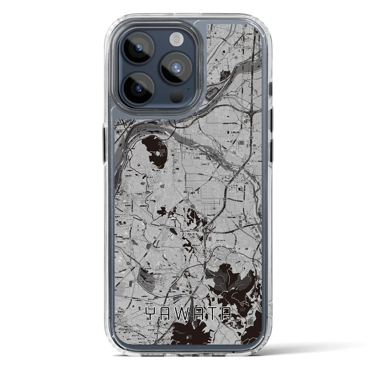 【八幡（京都府）】地図柄iPhoneケース（MagSafeタイプ）