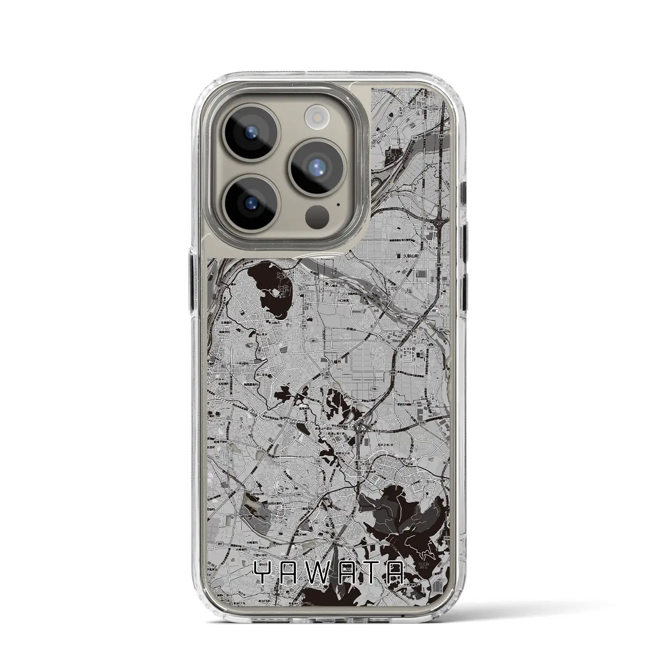 【八幡（京都府）】地図柄iPhoneケース（MagSafeタイプ）