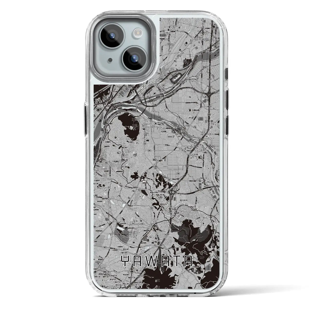 【八幡（京都府）】地図柄iPhoneケース（MagSafeタイプ）