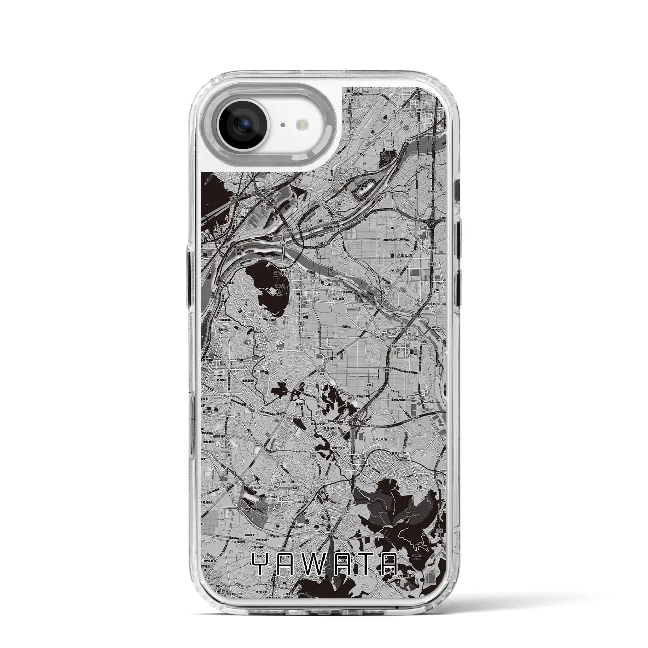 【八幡（京都府）】地図柄iPhoneケース（MagSafeタイプ）