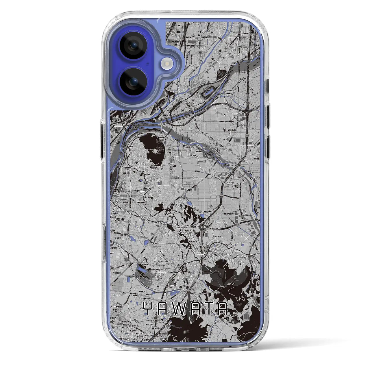 【八幡（京都府）】地図柄iPhoneケース（MagSafeタイプ）