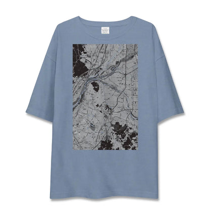 【八幡（京都府）（京都府）】地図柄ビッグシルエットTシャツ