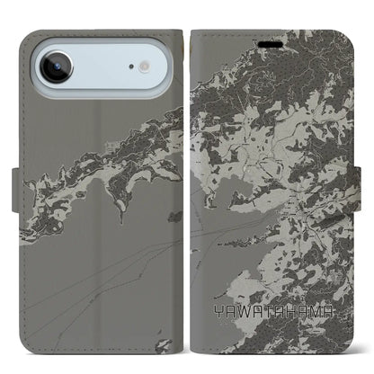 【八幡浜（愛媛県）】地図柄iPhoneケース（手帳タイプ）