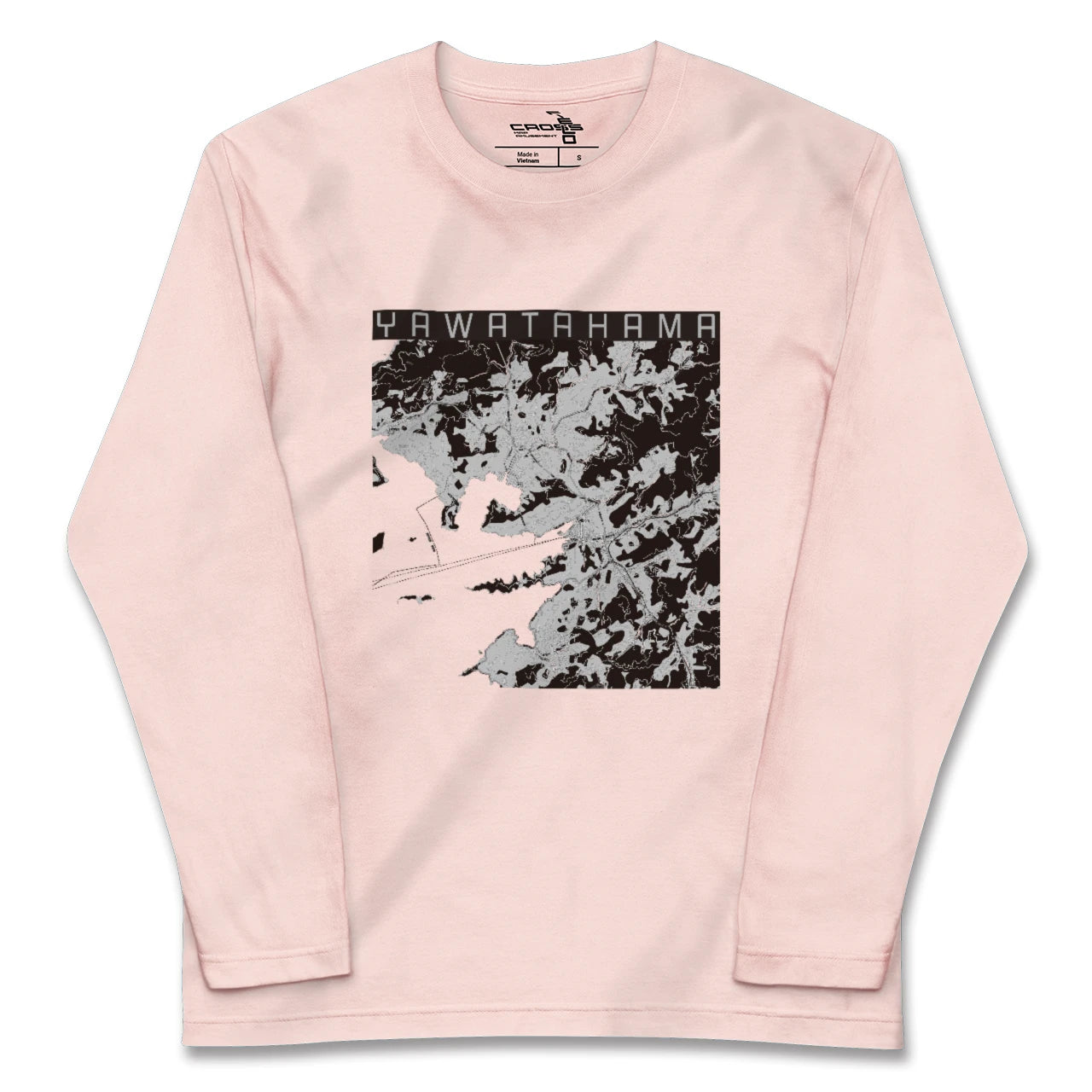 【八幡浜（愛媛県）】地図柄ロングスリーブTシャツ