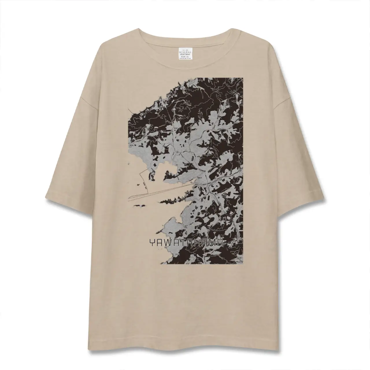 【八幡浜（愛媛県）】地図柄ビッグシルエットTシャツ