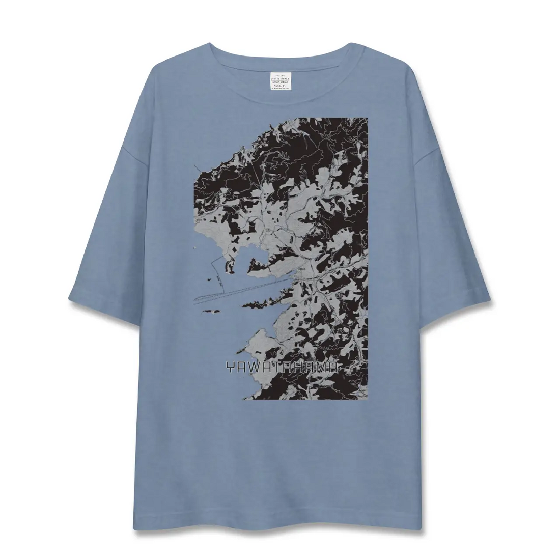 【八幡浜（愛媛県）】地図柄ビッグシルエットTシャツ