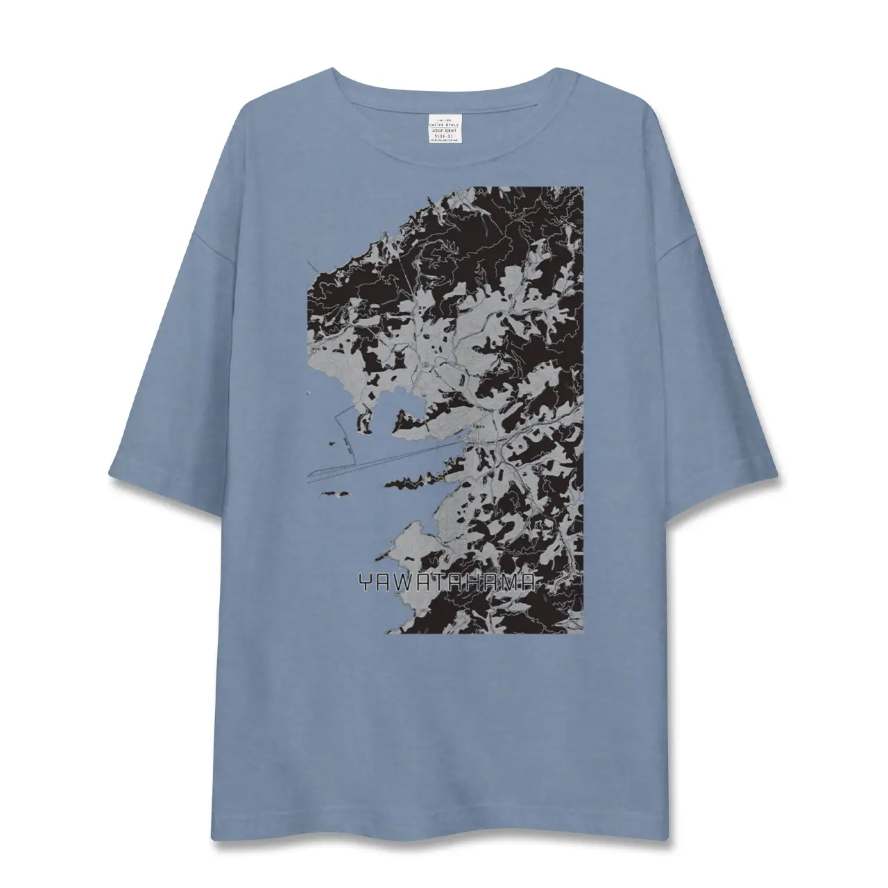 【八幡浜（愛媛県）】地図柄ビッグシルエットTシャツ