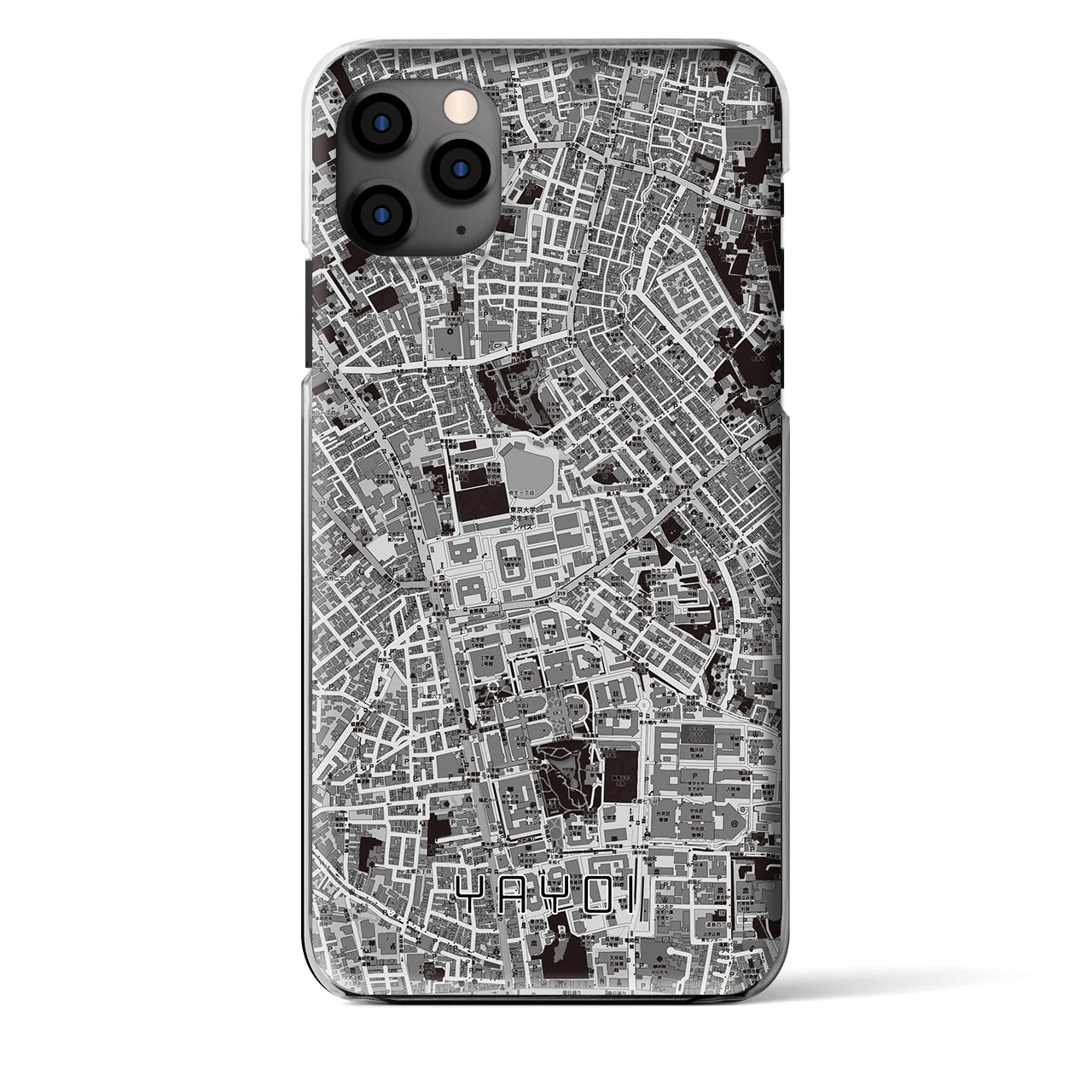 【弥生（東京都）】地図柄iPhoneケース（クリアタイプ）