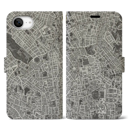 【弥生（東京都）】地図柄iPhoneケース（手帳タイプ）