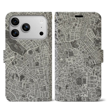 【弥生（東京都）】地図柄iPhoneケース（手帳タイプ）