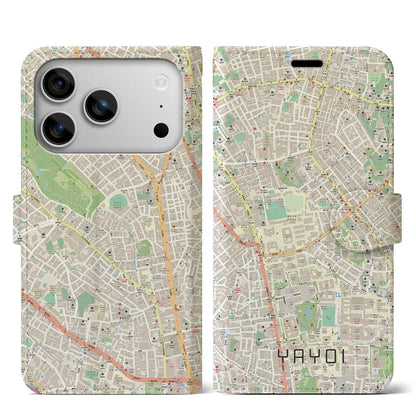 【弥生（東京都）】地図柄iPhoneケース（手帳タイプ）