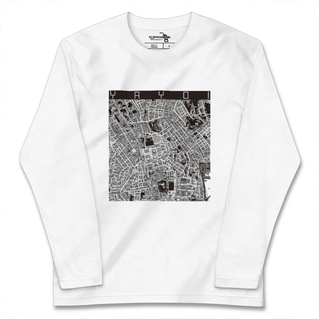 【弥生(東京都)】地図柄ロングスリーブTシャツ