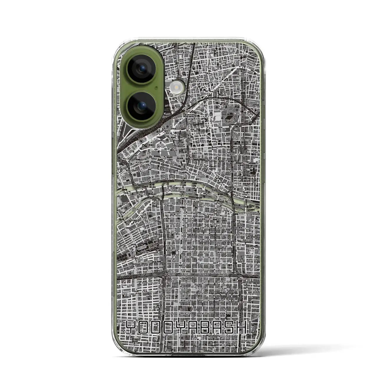 【淀屋橋（大阪府）】地図柄iPhoneケース（クリアタイプ）