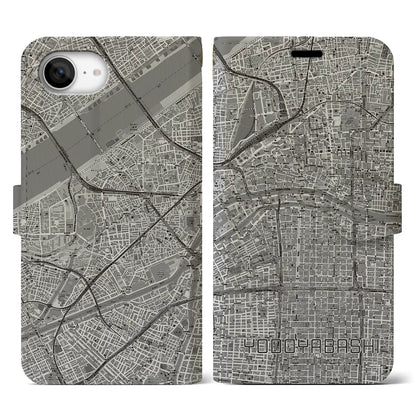 【淀屋橋（大阪府）】地図柄iPhoneケース（手帳タイプ）