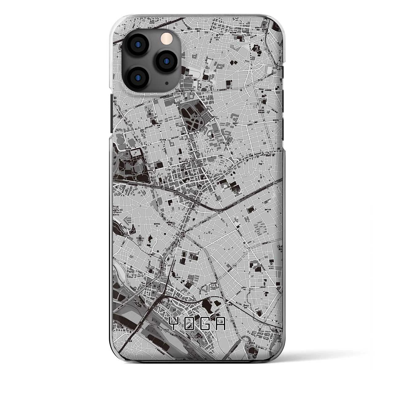 【用賀（東京都）】地図柄iPhoneケース（クリアタイプ）