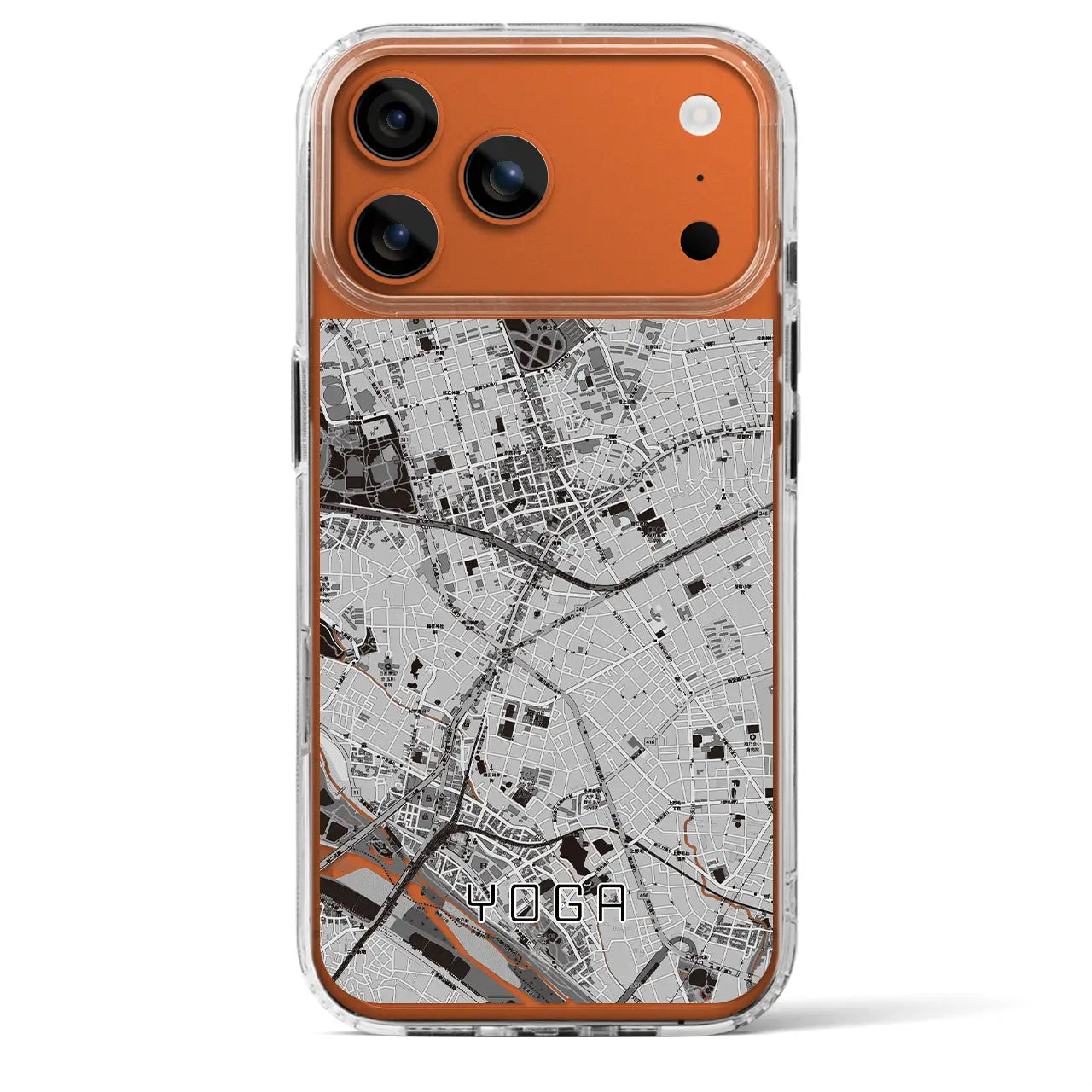 【用賀（東京都）】地図柄iPhoneケース（MagSafeタイプ）