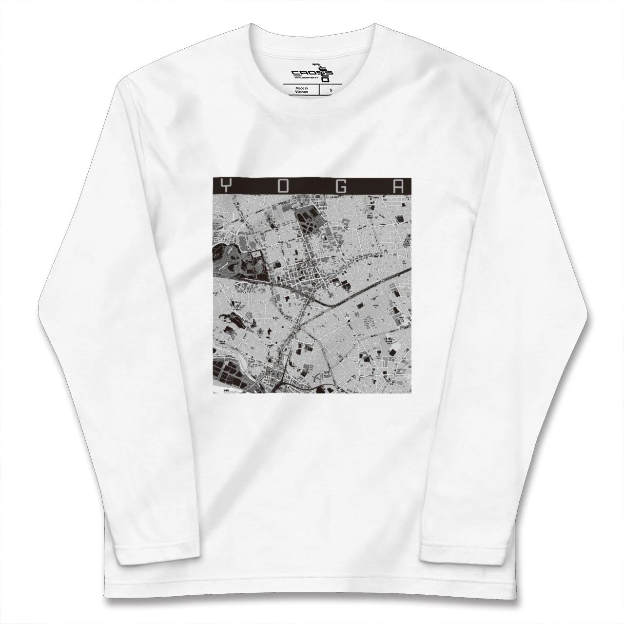 【用賀（東京都）】地図柄ロングスリーブTシャツ