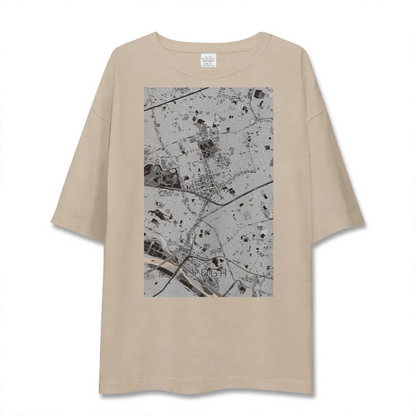 【用賀（東京都）】地図柄ビッグシルエットTシャツ