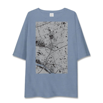 【用賀（東京都）】地図柄ビッグシルエットTシャツ