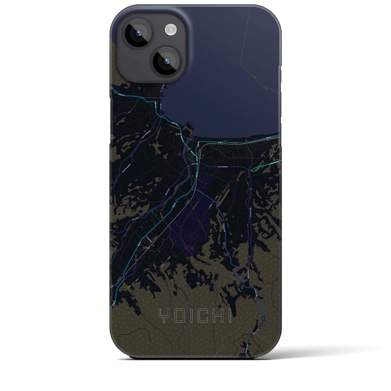 【余市（北海道）】地図柄iPhoneケース（バックカバータイプ）