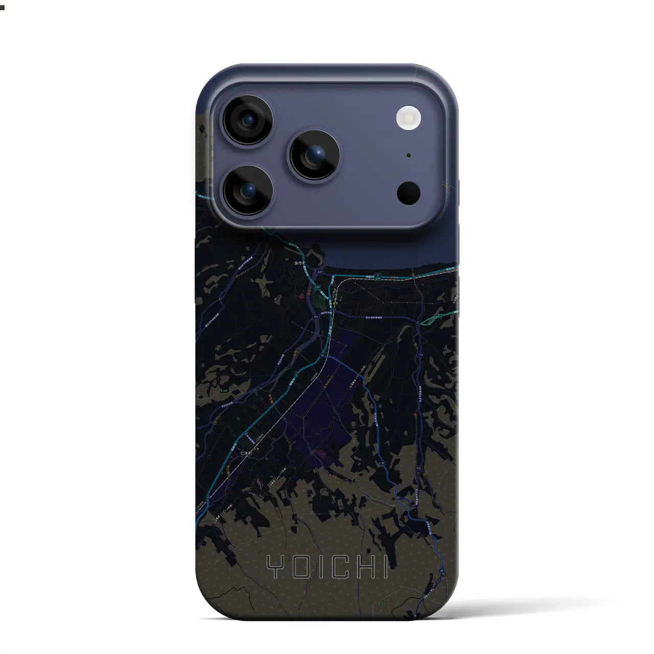 【余市（北海道）】地図柄iPhoneケース（バックカバータイプ）