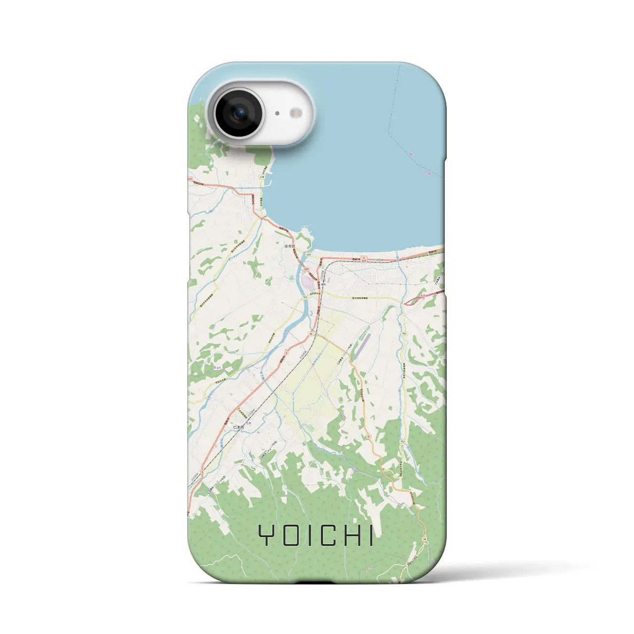 【余市（北海道）】地図柄iPhoneケース（バックカバータイプ）