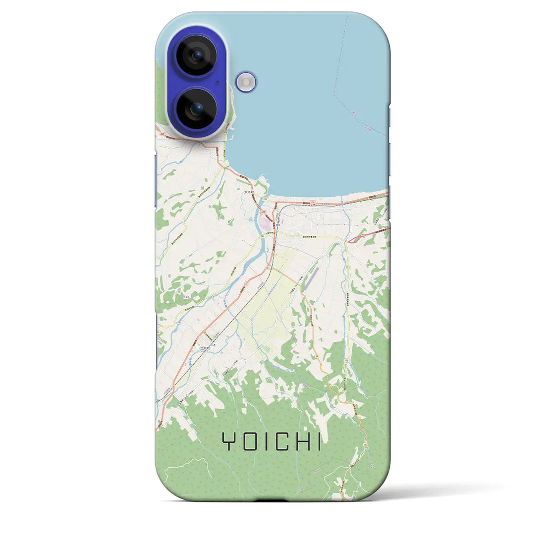 【余市(北海道)】地図柄iPhoneケース(バックカバータイプ)ナチュラル・iPhone 16 Pro Max 用