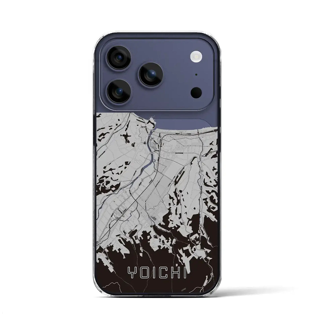 【余市（北海道）】地図柄iPhoneケース（クリアタイプ）