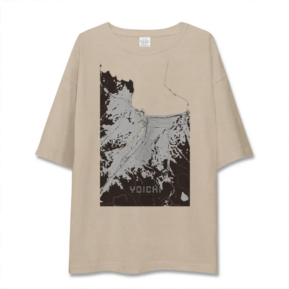 【余市（北海道）】地図柄ビッグシルエットTシャツ