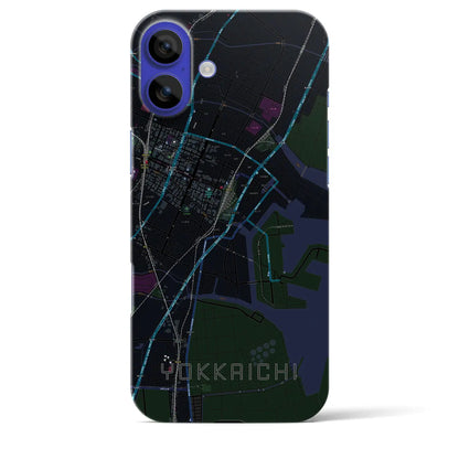 【四日市（三重県）】地図柄iPhoneケース（バックカバータイプ）