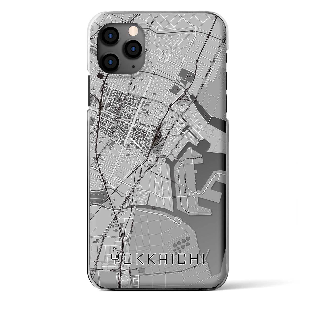 【四日市（三重県）】地図柄iPhoneケース（クリアタイプ）