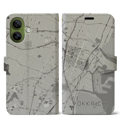 【四日市（三重県）】地図柄iPhoneケース（手帳タイプ）