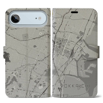 【四日市（三重県）】地図柄iPhoneケース（手帳タイプ）