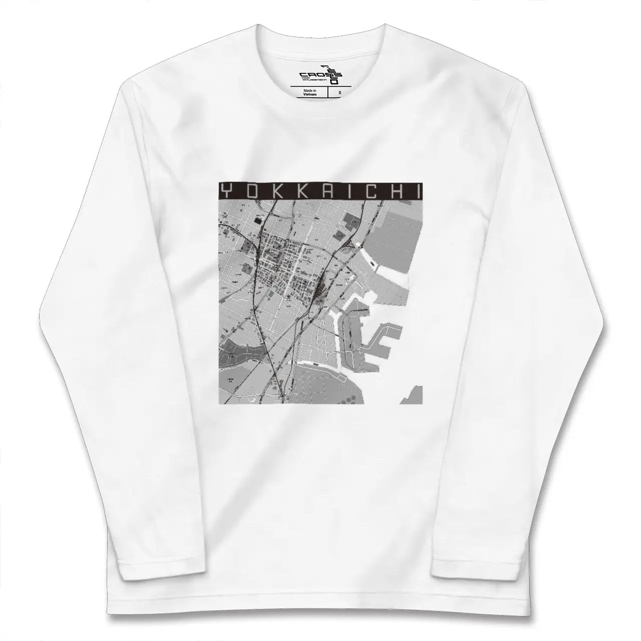 【四日市（三重県）】地図柄ロングスリーブTシャツ