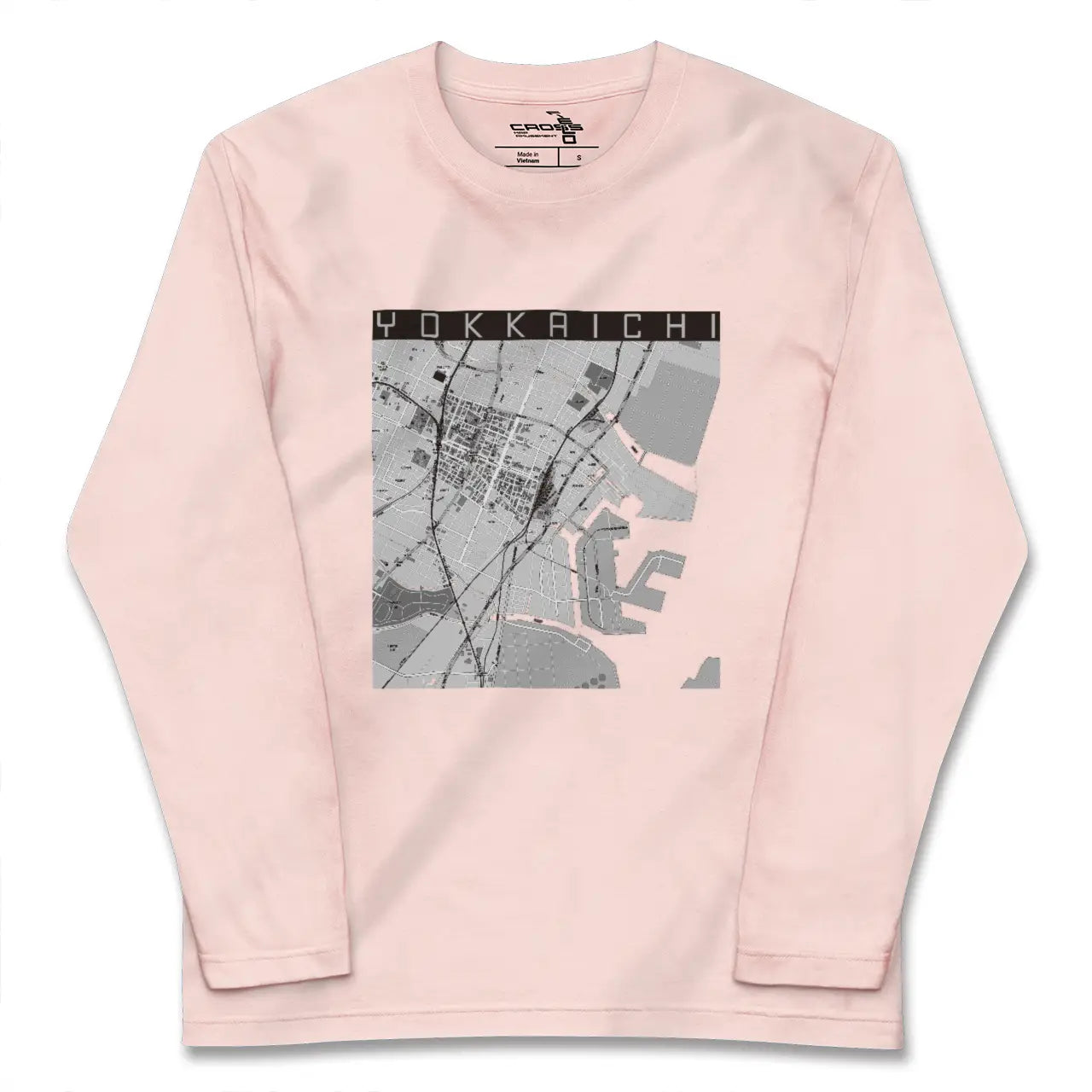 【四日市（三重県）】地図柄ロングスリーブTシャツ