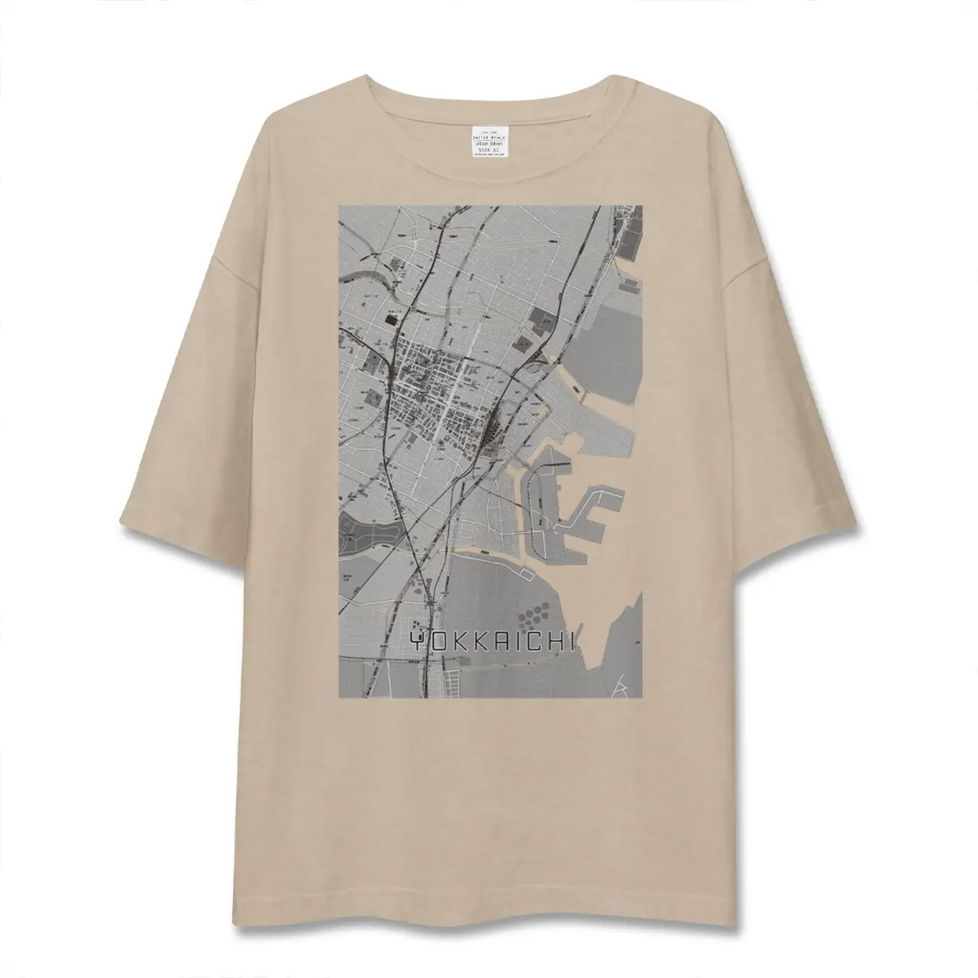 【四日市（三重県）】地図柄ビッグシルエットTシャツ
