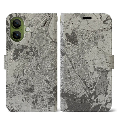 【洋光台（神奈川県）】地図柄iPhoneケース（手帳タイプ）